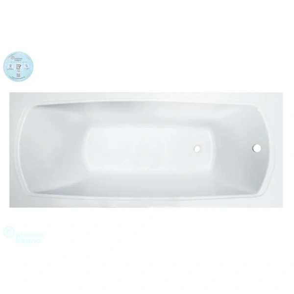 Ванна из искусственного камня Marmo Bagno Элза 170 х 75 см MB-Э170-75 (детальная фотография)