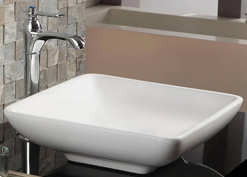 Раковина Azario 40 см накладная AZ-4322 (детальная фотография), накладные (на столешницу), пристенные