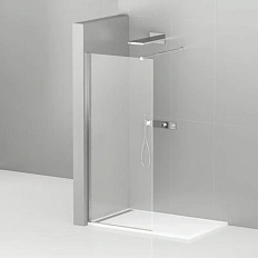 Душевая перегородка Cezares Liberta 140 см профиль хром