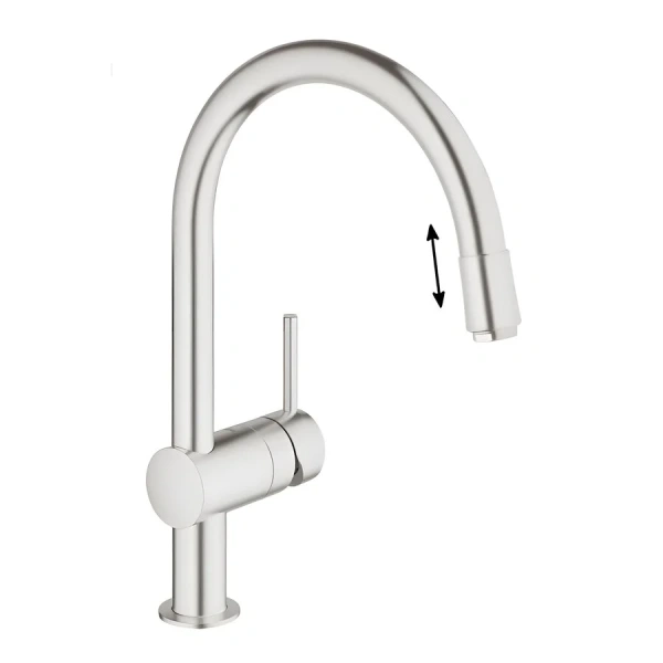 Смеситель для кухни, суперсталь, Grohe Minta 32918DC0 (детальная фотография)