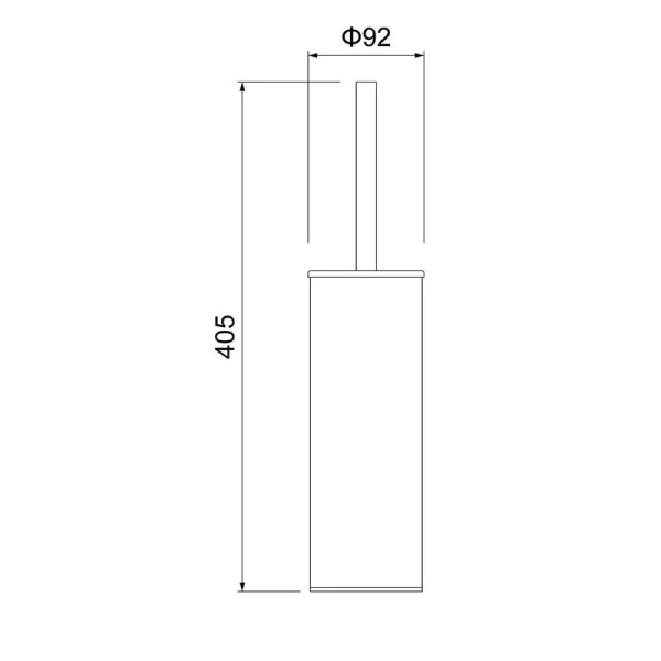 Ершик Timo Saona золото матовое 13161/17 (детальная фотография), современные, hi-tech