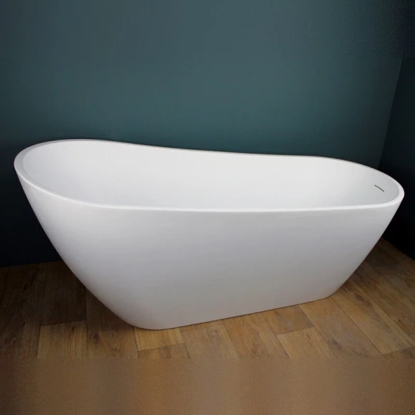 Ванна акриловая Corpa Nera Viotti CN130106, 170 х 74 см, белый матовый (детальная фотография), овальные