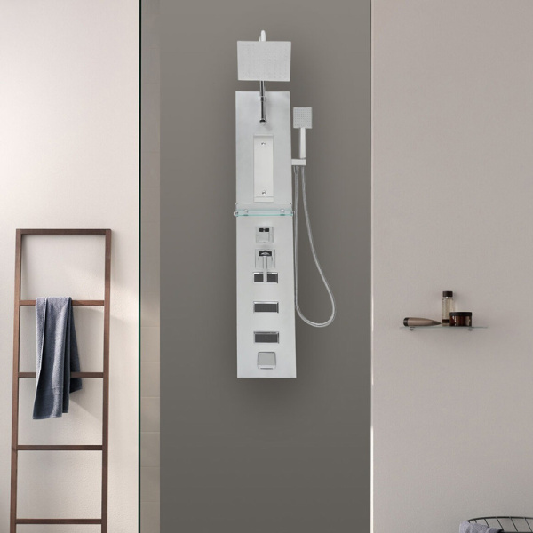 Душевая панель River с ручным душем RIVER 08 (детальная фотография), настенные