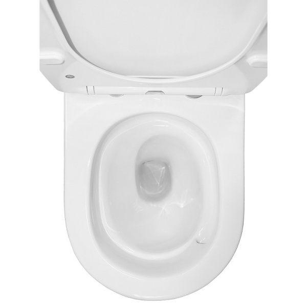 Унитаз компакт Azario Berton с сиденьем микролифт AZ-6093 (детальная фотография), современные, hi-tech, круглые