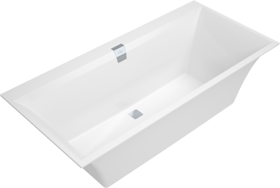 Ванна квариловая Villeroy & Boch Squaro Edge 12 160х75 см с ножками белая UBQ160SQE2DV-01 (детальная фотография)