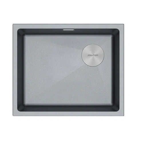 Мойка для кухни Paulmark Lumi 55 см серый металлик - фото 3
