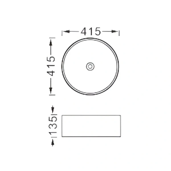 Раковина Акватек Европа 41.5 см серая матовая AQ5558-MG (детальная фотография), современные, hi-tech