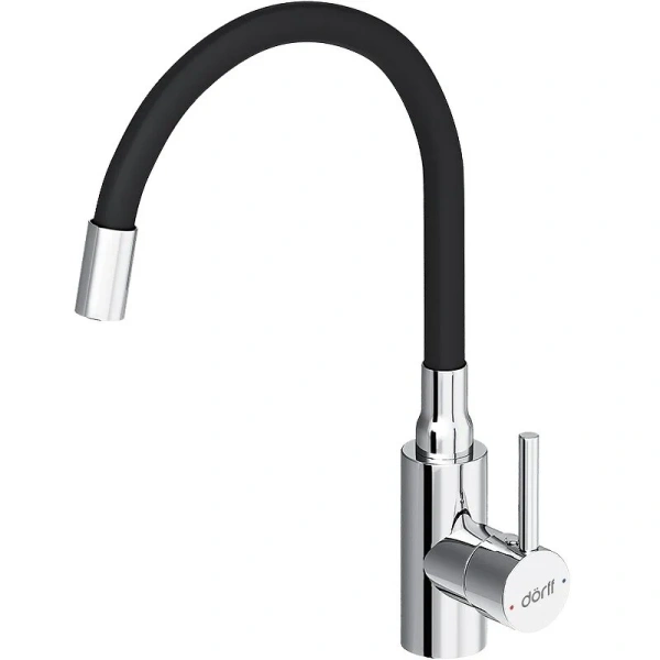 Смеситель для кухни Dorff Logic D30076 с гибким изливом (детальная фотография)
