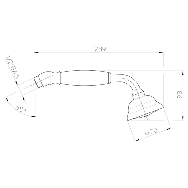 Схема (детальная фотография), верхние души