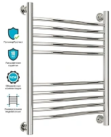 Полотенцесушитель водяной Сунержа Флюид+ 50х60 см без покрытия