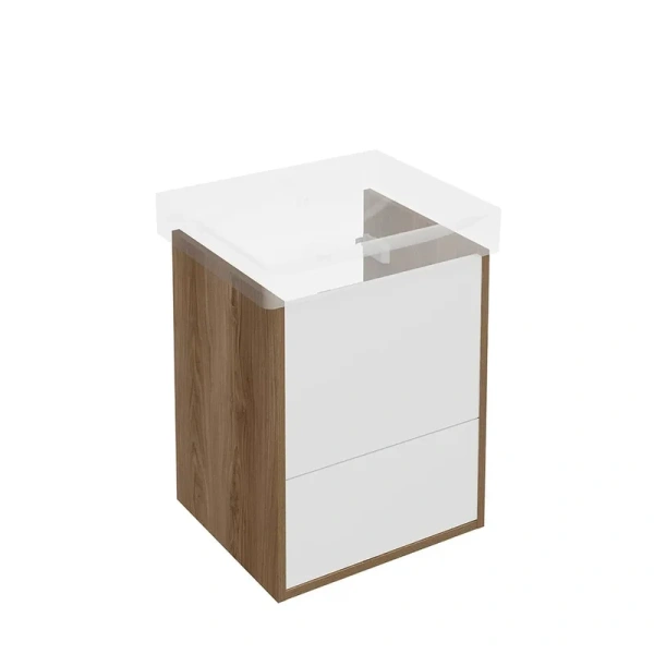 Тумба под раковину подвесная Kerama Marazzi Pro 50 см вяз PRO.50.2\OLM (детальная фотография), нет в наличии