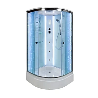 Душевая кабина Deto EM 90x90 см с гидромассажем спины