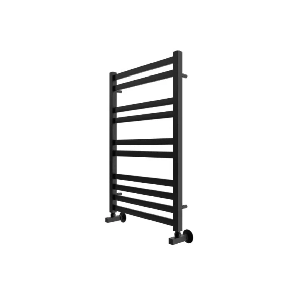 Полотенцесушитель водяной Акватек Лира 50x80 см черный муар AQ KP1080BL (детальная фотография), лесенка, вертикальные