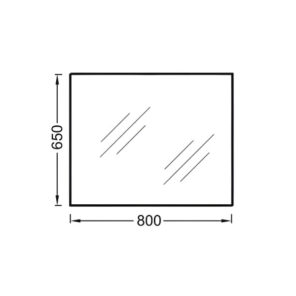 Зеркало Jacob Delafon Odeon Up 80 см прямоугольное EB1098-NF (детальная фотография), в наличии