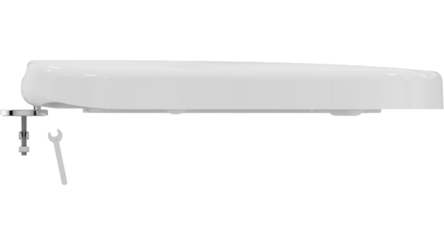 Крышка-сидение с микролифтом Ideal Standard Connect Space петли хром E129101 (детальная фотография), с микролифтом index_1