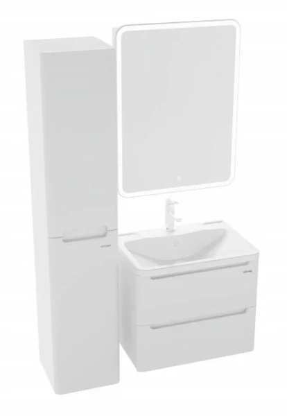 Тумба под раковину подвесная Grossman Адель 59 см белая 106006 (детальная фотография), современная, hi-tech