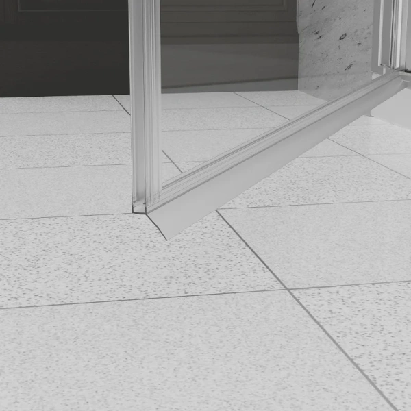 Душевая дверь в нишу RGW Dolphin TN-03 54930306 60 см распашная (детальная фотография), черные, хром