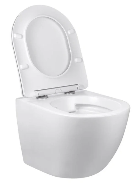 Унитаз подвесной Vincea Globo VT1-14S безободковый (детальная фотография), современные, hi-tech, круглые