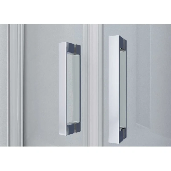 Душевой уголок Vincea Alpha 90х90 см вороненая сталь стекло прозрачное VSS-3AL900CLGM (детальная фотография), стеклянные, угловые, без поддона