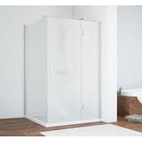 Душевой уголок профиль матовый хром стекло сатин Vegas-glass