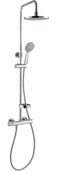 Душевая стойка Damixa Akita с термостатическим смесителем и полочкой, хром 409111000 (детальная фотография)