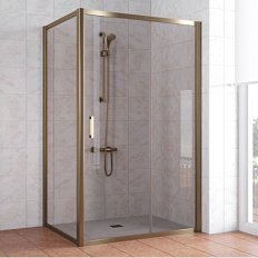 Душевой уголок профиль бронза стекло бронза Vegas-glass