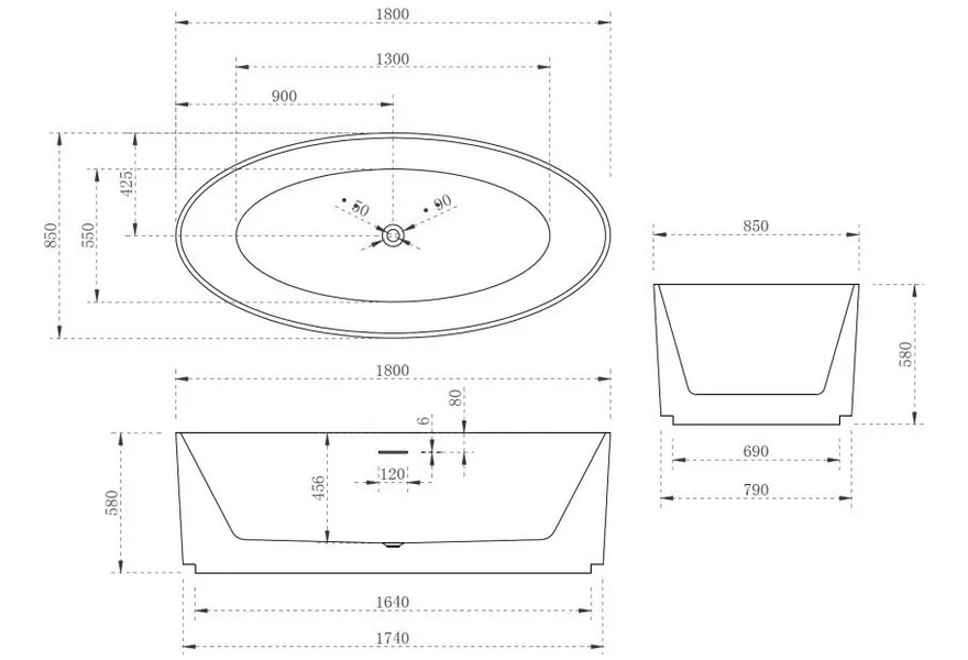 Схема (детальная фотография), овальные