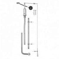 Механизм смыва для высокого бачка, с внешней трубкой, цвет хром, GSI