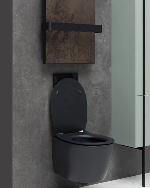 Унитаз подвесной Allen Brau Fantasy черный 4.11004.31 (детальная фотография), черные