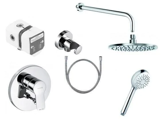 Душевой комплект Kludi Pure&Easy хром 376400565 (детальная фотография), хром