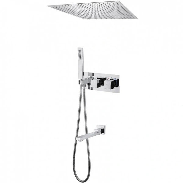Душевой комплект Abber Daheim хром AF8254 (детальная фотография)