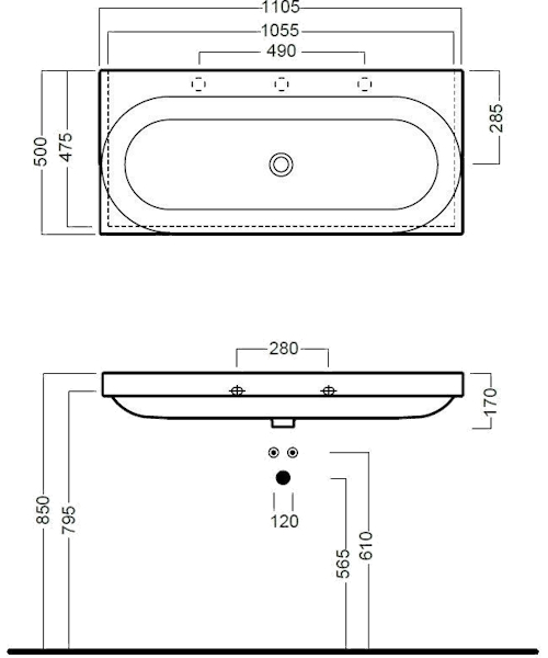 Схема (детальная фотография), подвесные, накладные (на столешницу), пристенные