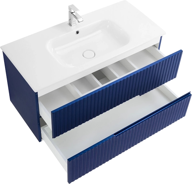 Тумба под раковину подвесная Cezares Duet 80 см sapfiro DUET-800-2C-SO-SPF-P (детальная фотография), 80 см