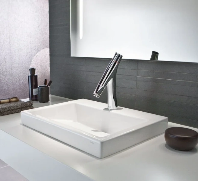 Смеситель для раковины Axor Starck Organic 12011000 (детальная фотография), современные, hi-tech