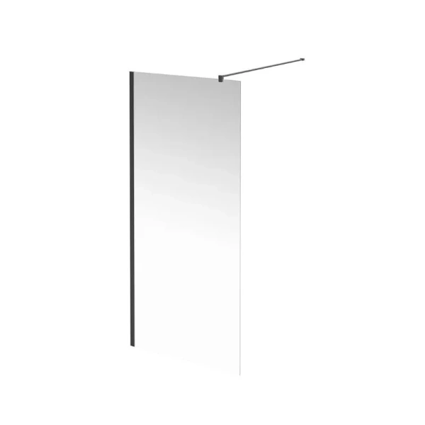 Душевая перегородка Kerama Marazzi Vetro 90 см профиль черный матовый VE.90.WI.BLK.M (детальная фотография)
