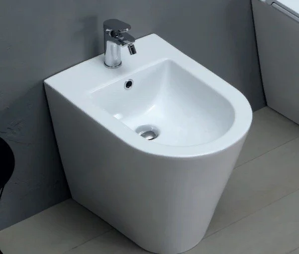 Биде напольное Azurra Forma белое FMBIT000000MBI*1/(FOR500 bi*1) (детальная фотография), круглой формы