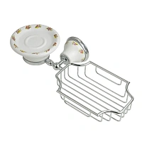 Мыльница с решеткой для ванной Migliore Provance хром