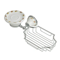 Мыльница с решеткой для ванной Migliore Provance хром