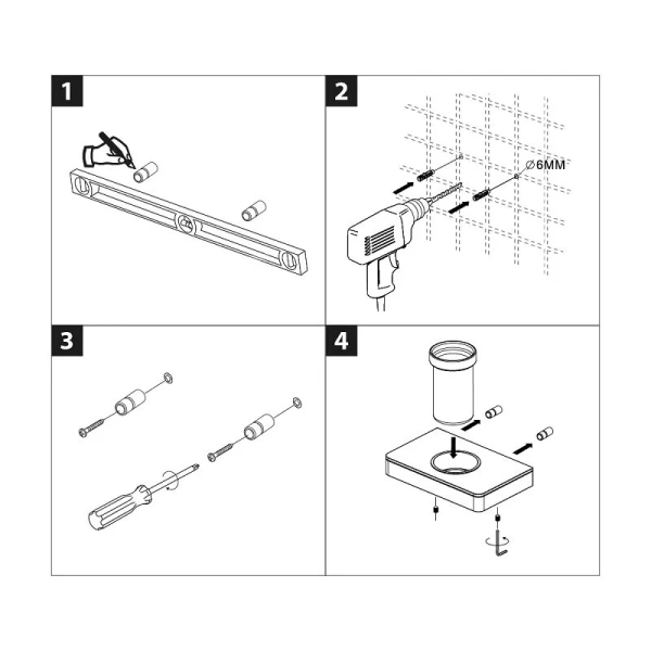 Стакан для ванной Lemark Glass line черный 9732036 (детальная фотография), металлические, стеклянные