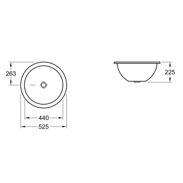 Схема (детальная фотография), в форме чаши, круглой формы