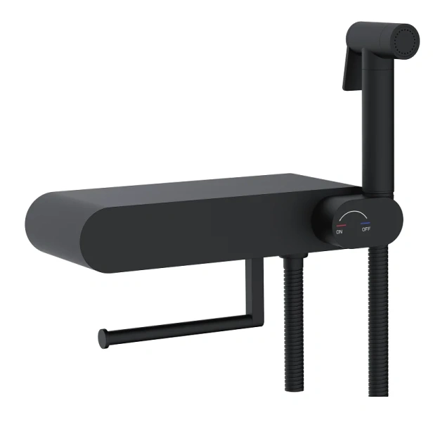 Гигиенический душ со смесителем RGW Shower Panels SP-222B черный 581408222-04 (детальная фотография)