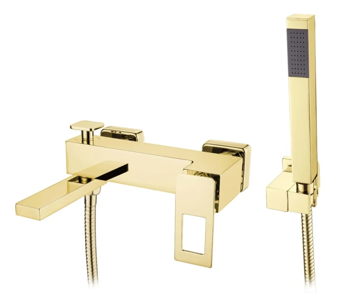 Смеситель для ванны Boheme Q золото 143-GG (детальная фотография)