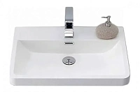 Раковина мебельная BelBagno Piramide 65 см из искусственного мрамора