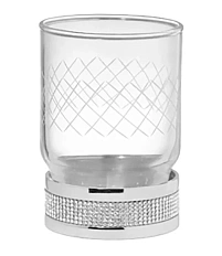 Стакан для ванной Boheme Royal Cristal хром, прозрачные кристаллы