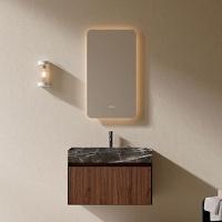 Тумба c раковиной подвесная ALTROBAGNO Pino 80 см walnut/italian grey