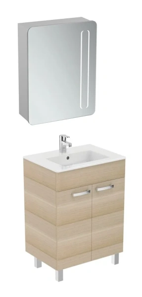 Тумба под раковину напольная Ideal Standard Tempo 60 см Sandy Oak E3239OS (детальная фотография), современная, hi-tech