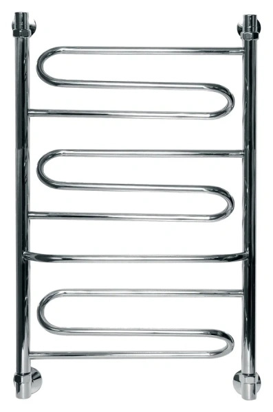 Полотенцесушитель водяной Ника Curve 50x60 см хром ЛЗТ 50/60 (детальная фотография), хром