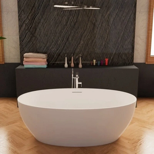 Ванна акриловая Frank F6139, 12529, 170 х 100 см, цвет белый (детальная фотография), современныe, hi-tech