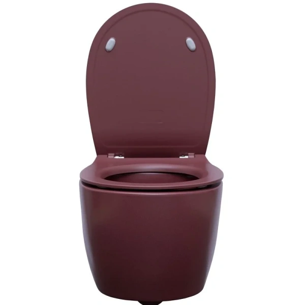 Унитаз подвесной Allen Brau Fantasy бордо 4.11004.BD (детальная фотография), без бачка, со скрытым бачком
