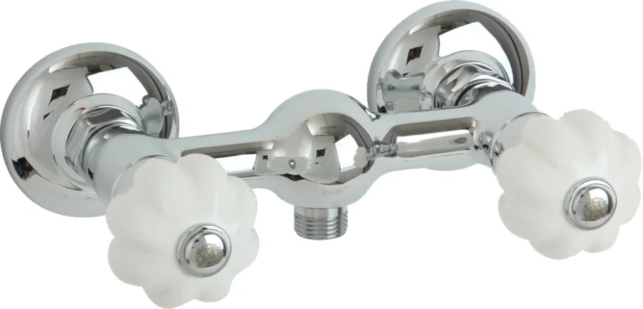 Смеситель для душа Migliore Olivia белые керамические ручки (детальная фотография)